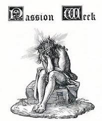 Passion Week engraving by Albrecht Durer