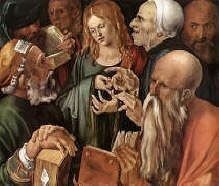 Albrecht Durer painting Christ Among the Doctors high resolution