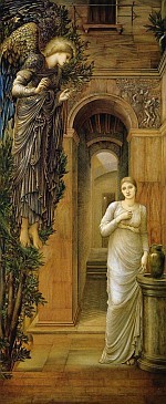 The Annunciation by Edward Burne Jones high resolution