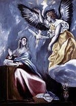 The Annunciation by El Greco, high resolution