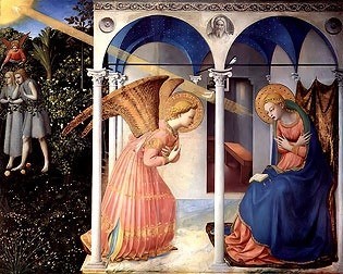 Fra Angelico The Annunciation, high resolution image gallery