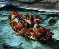 Christ Asleep During the Tempest by Eugene Delacroix high resolution