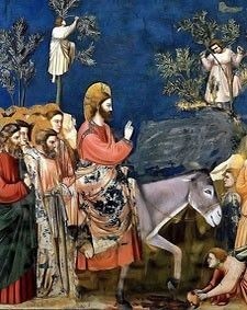 Christ Entering Jerusalem by Giotto Bondone