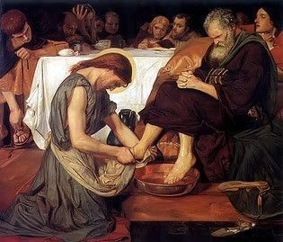 Christ Washing Peters Feet by Ford Madox Brown, High Resolution