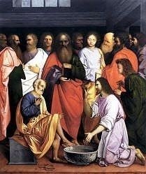 Jesus Washing The Feet of His Disciples, Giovanni Agostino da Lodi
