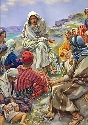 Sermon on the Mount by Harold Copping, Matthew 5 the Beatitudes