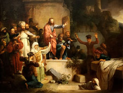 Christ raising Lazarus, royalty free images