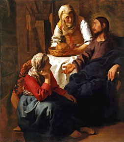 Christ in the House of Mary and Martha by Vemeer