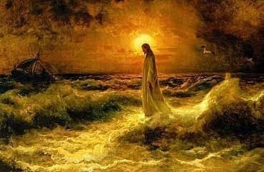 Christ Walking on the Waters by Julius Klever