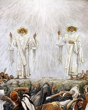 Angels tell of His return painting by James Tissot