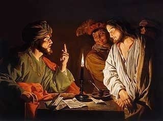 Christ Before Caiaphas by Mattias Stom high resolution