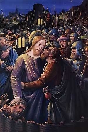 The Kiss of Judas by Jean Bourdichon
