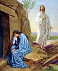 Jesus Appears to Mary Magdalene royalty free images