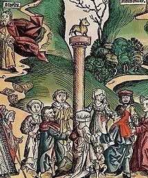 Golden Calf, Nuremberg Chronicles Royalty Free Images