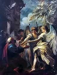 Abraham and the Three Angels by Sebastiano Ricci