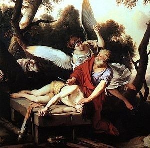 Abraham and Isaac painting by Laurent de La Hire