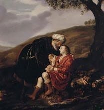 Abraham and Isaac Before the Sacrifice painting by Jan Victors