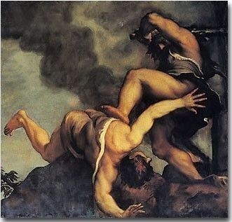 Cain and Abel by Titian, high resolution