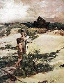 Hagar and Ishmael by Jean Charles Cazin