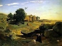 Hagar in the Wilderness by Jean Baptiste Camille Corot