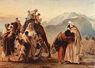 Jacob and Esau Meet, Francesco Hayez, Free Genesis Art