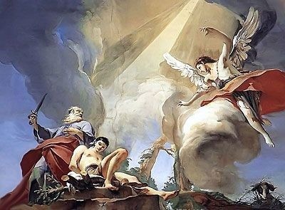 Sacrifice of Isaac by Giovanni Tiepolo