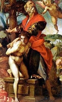 Sacrifice Of Isaac by Andrea del Sarto high resolution