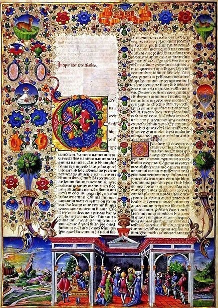 Illuminated Manuscript Bible high resolution