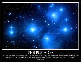 Pleiades, Amos 5 poster print