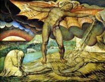 Satan Smiting Job with Sore Boils by William Blake