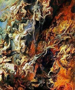Fall of the Rebel Angels by Peter Paul Rubens, high resolution