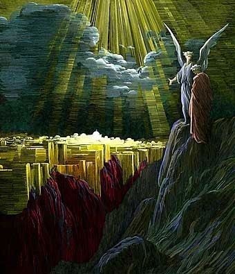 New Jerusalem after Gustave Dore by Laura Sotka