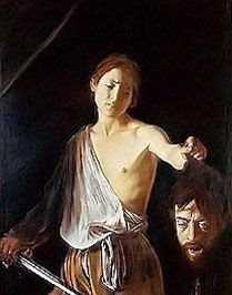 David with Head of Goliath, Caravaggio Royalty Free Images