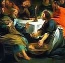 Jesus washes Peters feet, John 13 high resolution images